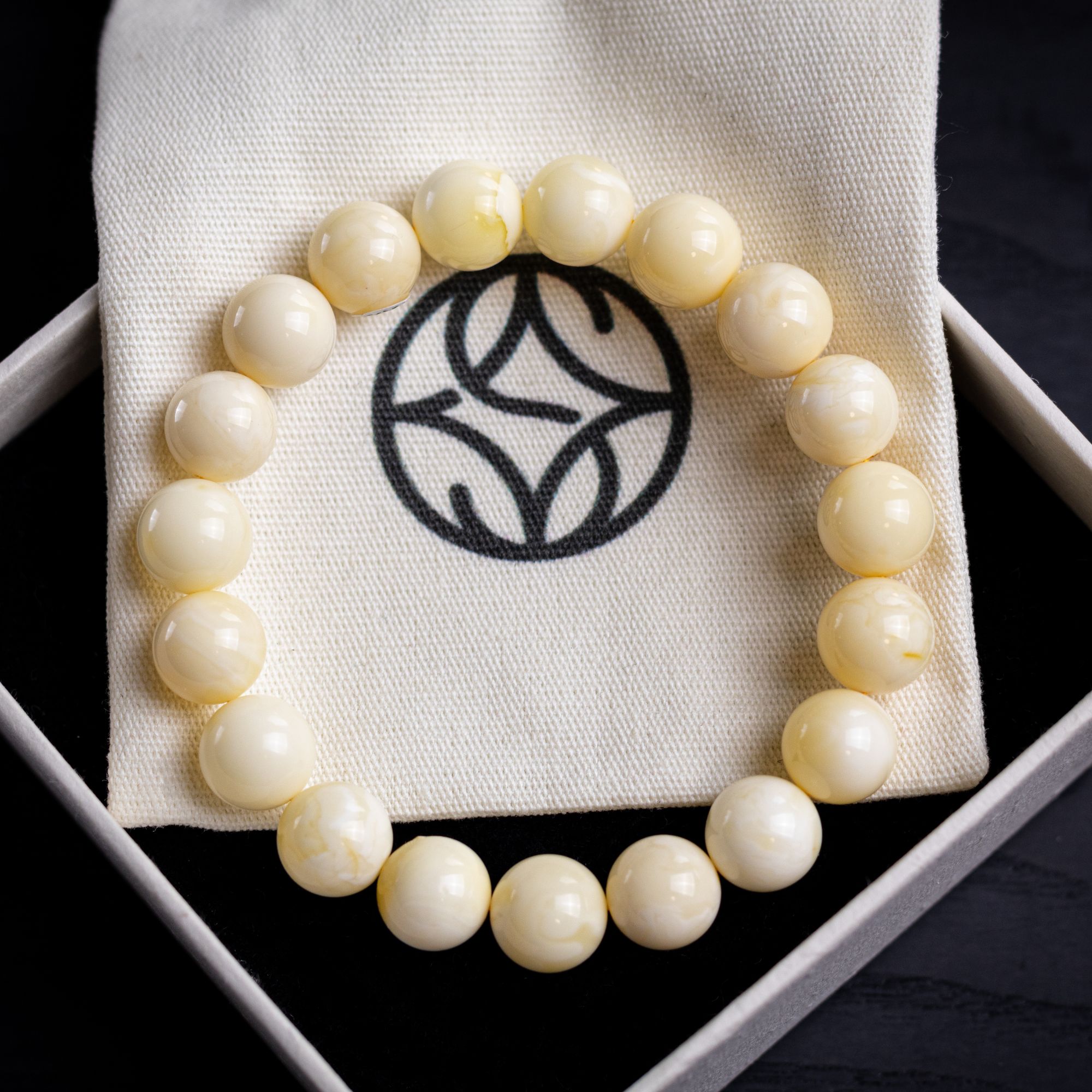 天然蜜蜡手串10.5mm女款时尚女士素圈单圈新中式国风设计简约