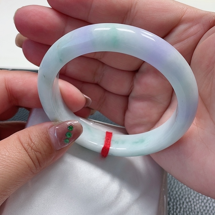 翡翠手镯未镶嵌缅甸翡翠手镯57圈