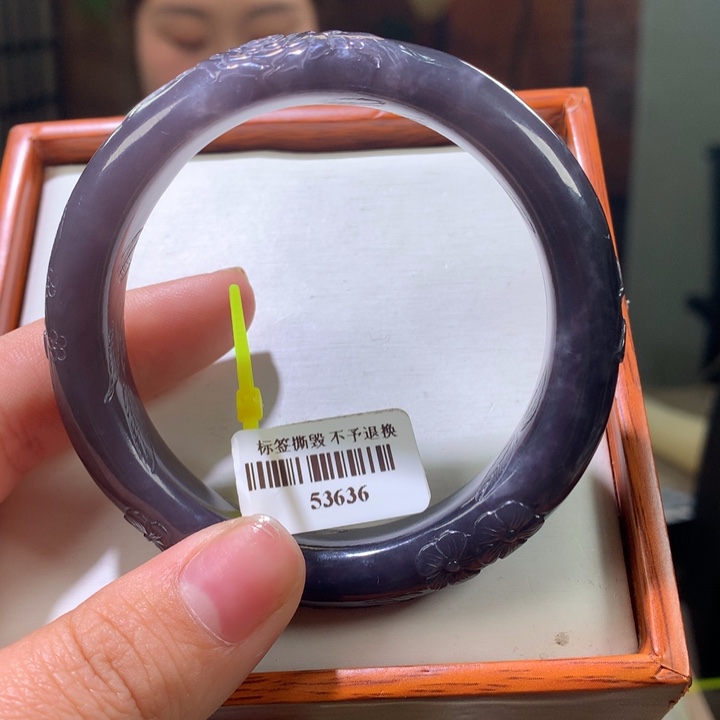 和田玉手镯未镶嵌57