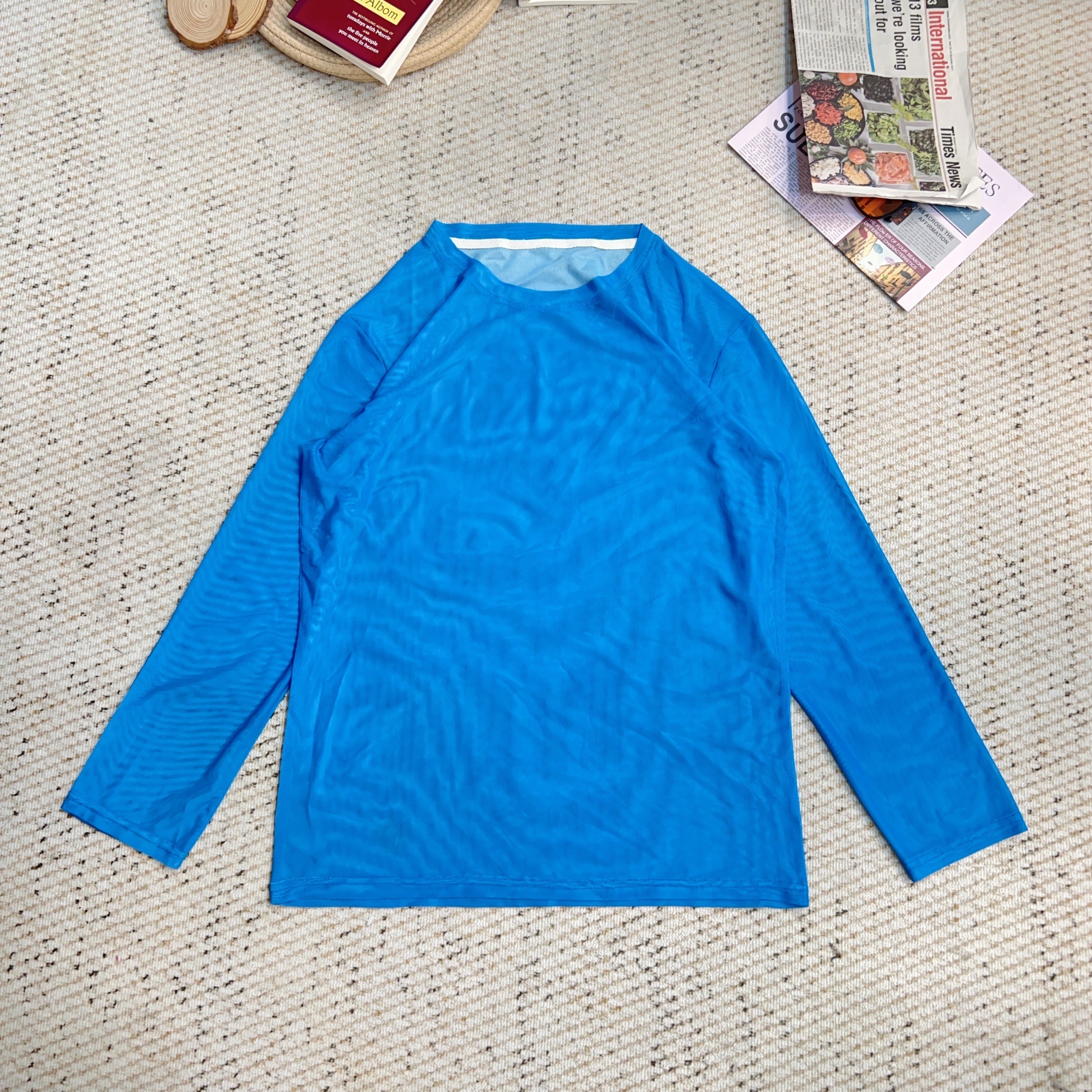 2025夏季新款纯色防晒长袖T恤3596