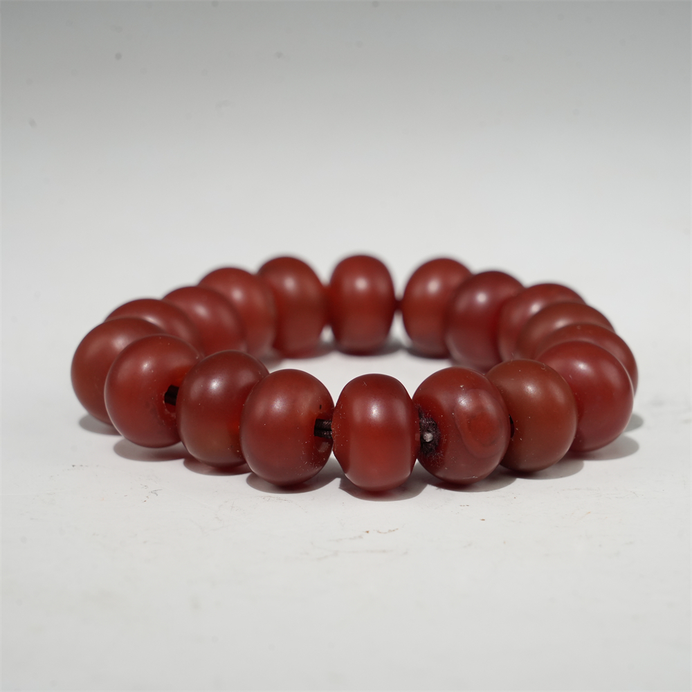 lot61106 明代 酒红算珠手串