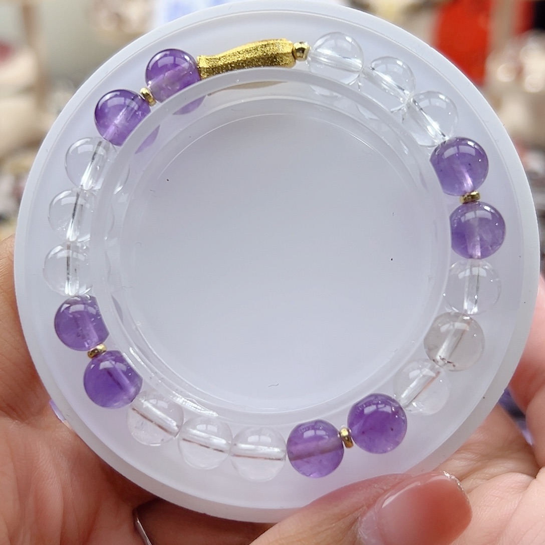 芙蓉石手链未镶嵌水晶手串