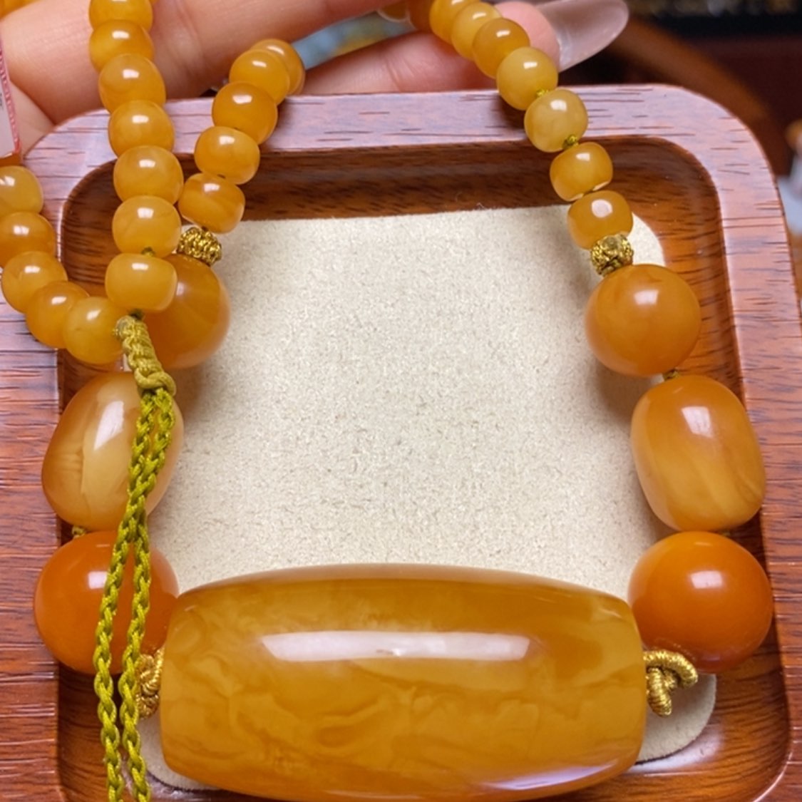 【闪购商品】蜜蜡颈饰未镶嵌项链