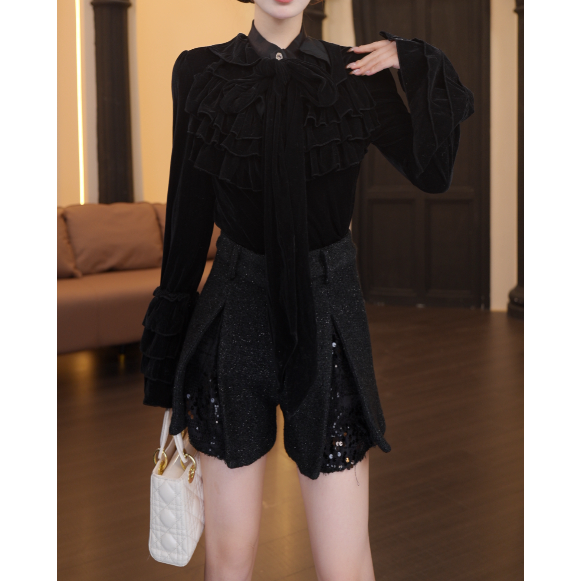 2店-827【清水专属】拼接辣妹风透气四季短裤BQ089