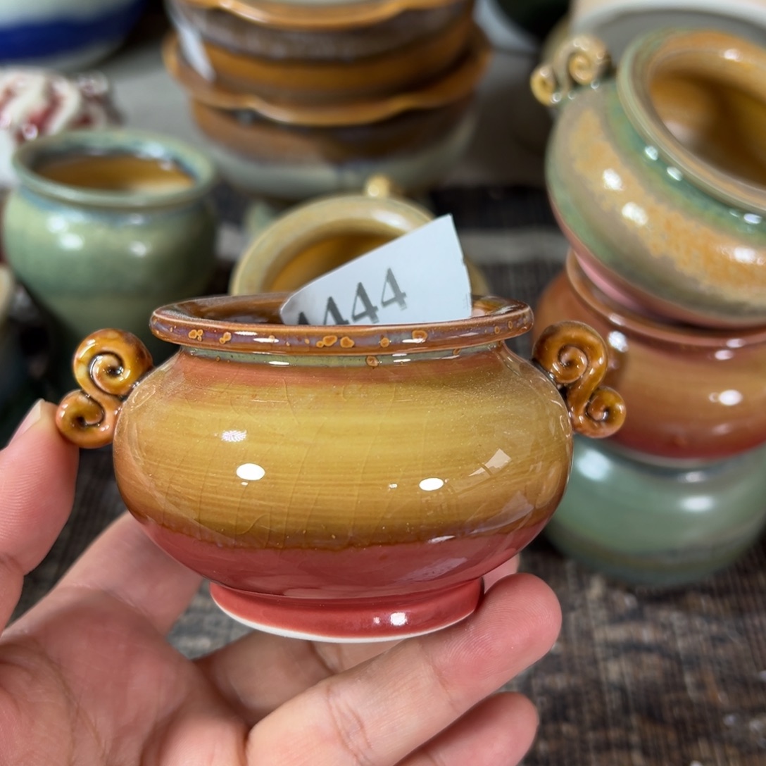 红陶景德镇手工花盆