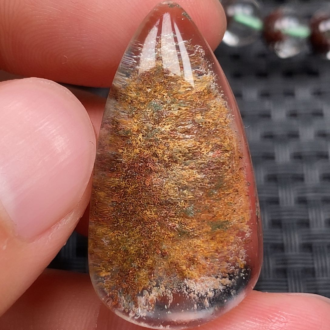 水晶颈饰未镶嵌C***n天然水晶项链吊坠