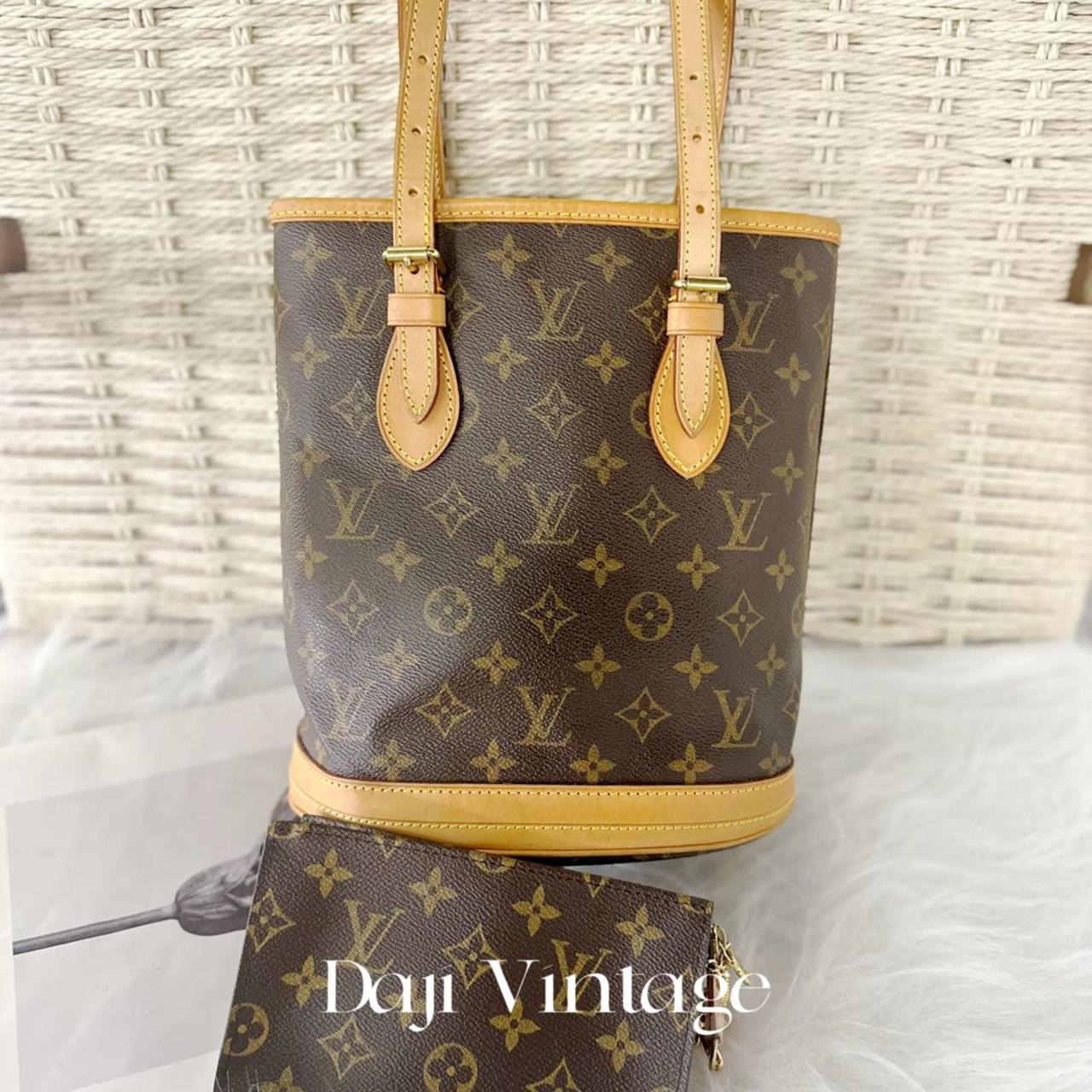 95新 LouisVuitton/路易威登 大吉中古/lv老花小水桶单肩包（信封