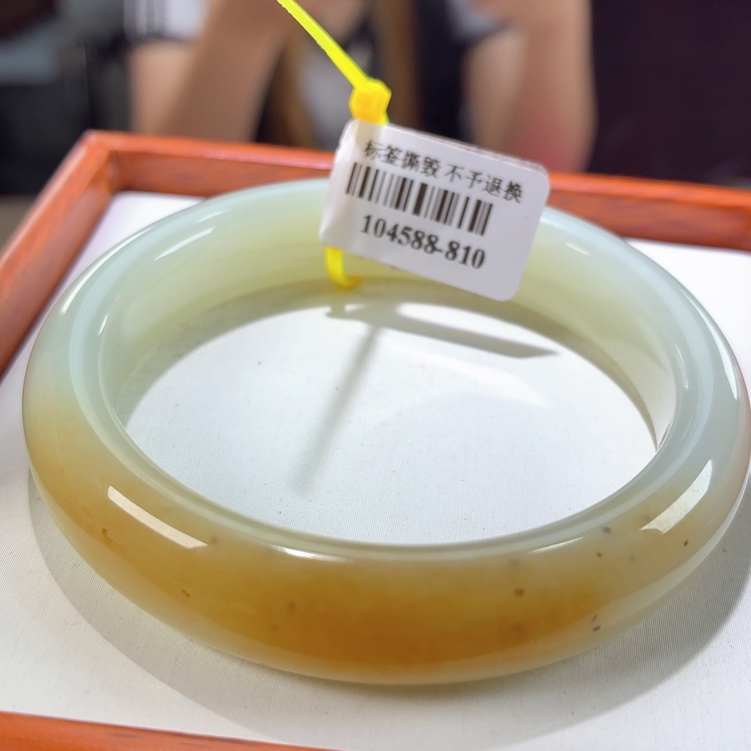 和田玉手镯未镶嵌9  糖白  55/56