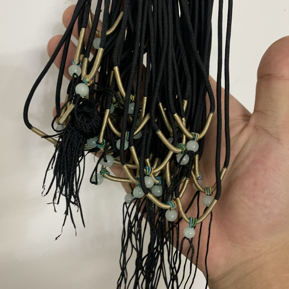 缅甸天然A货翡翠绳子