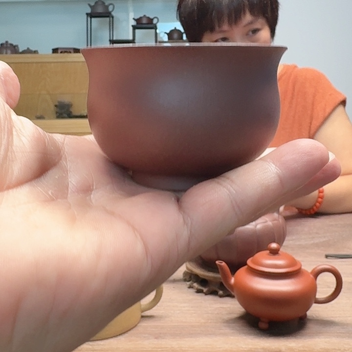 茶杯紫砂全手工制作