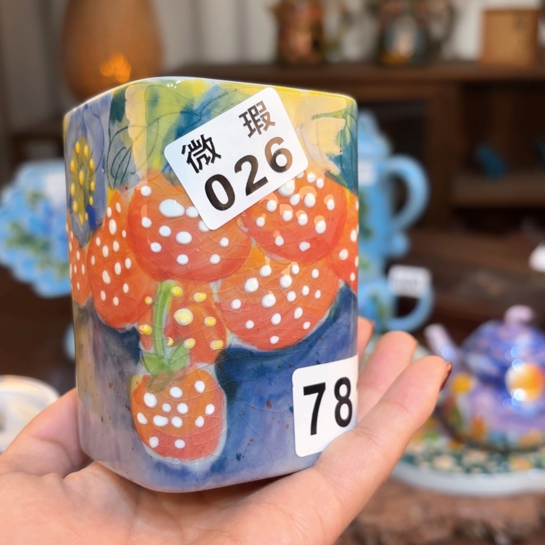 景德镇手绘高温釉下彩陶瓷茶具