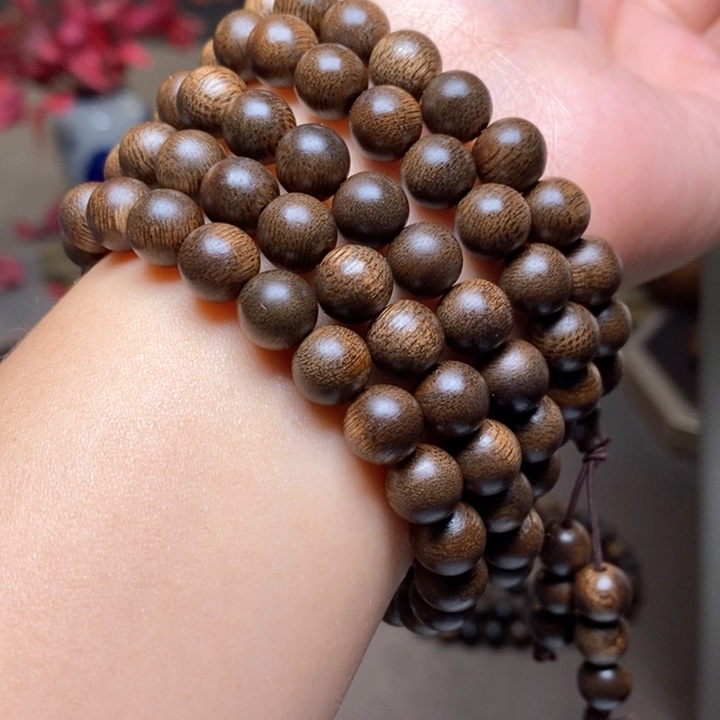 沉香手串越南芽庄白棋楠0.8✖️108