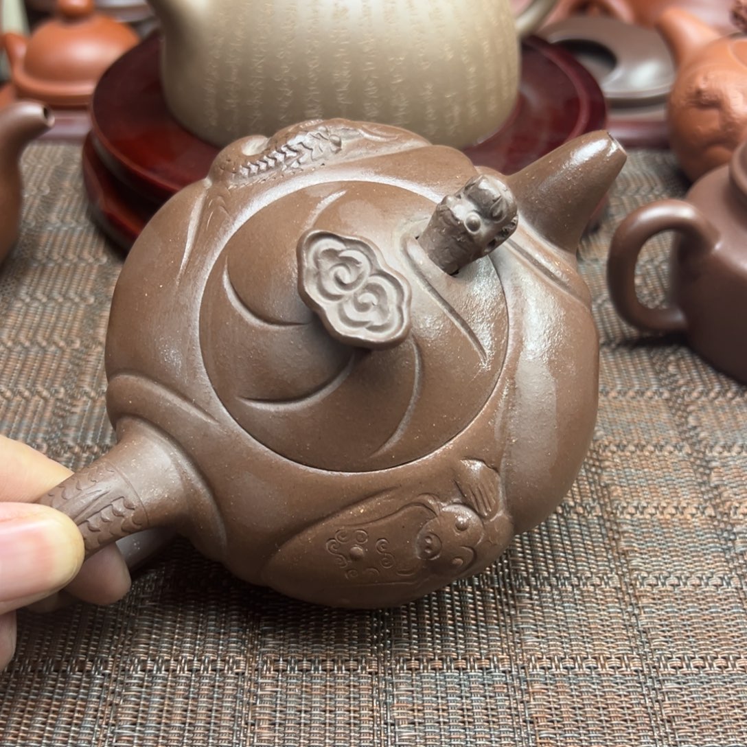 紫砂茶壶宜兴原矿紫砂壶300毫升容量