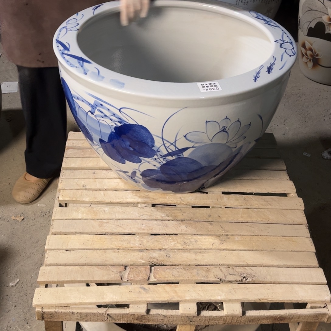 瓷片平口兰荷花52.8888888