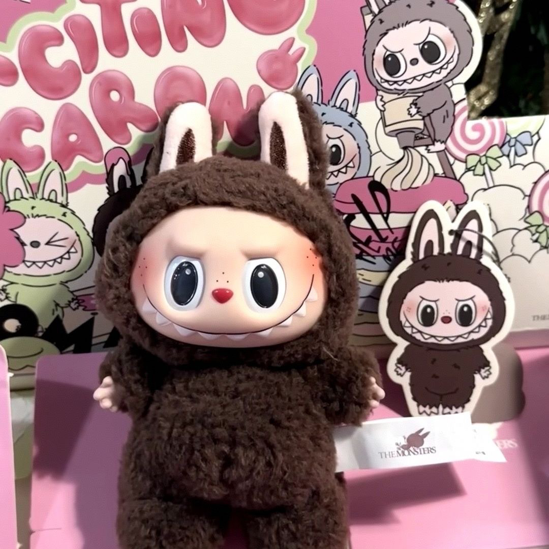 【超高版指定款】马卡龙坐坐隐藏心动马卡龙搪胶公仔潮玩摆件