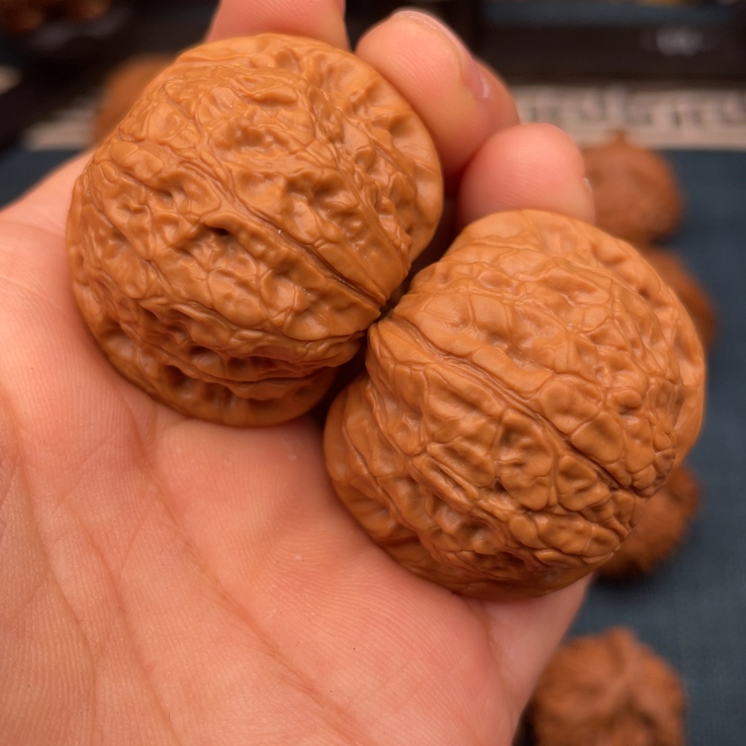 把件文玩核桃38全品正版乾隆磨瓷皮