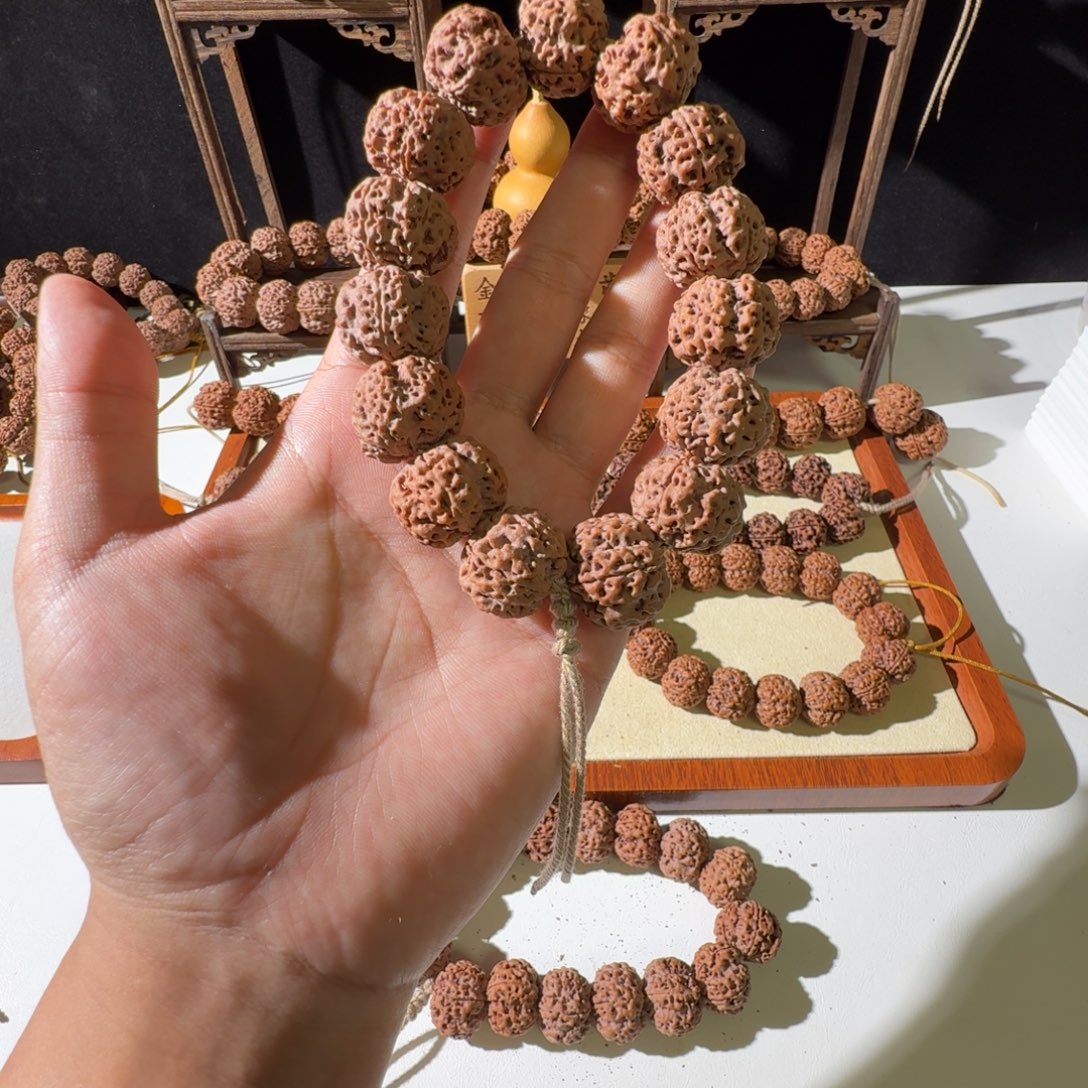 吊坠金刚菩提21尺寸红皮梅花超头