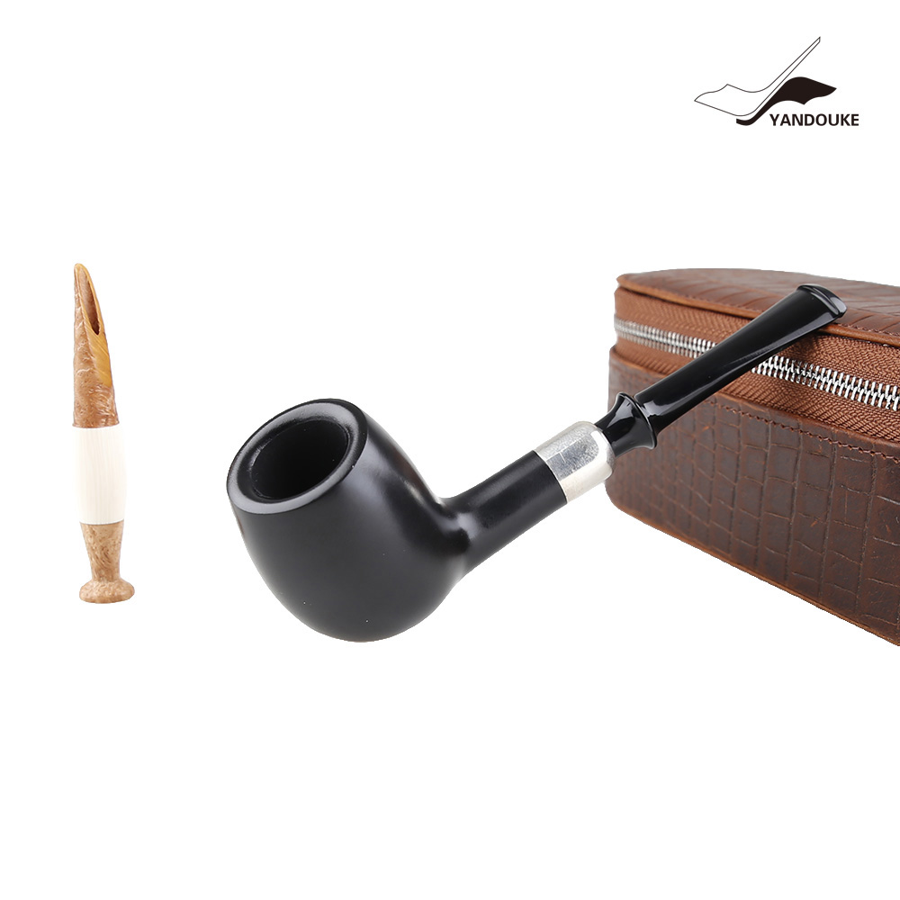 烟斗客FORMER佛么设计60周年纪念斗礼盒套装黑色礼服饰面直式撞球