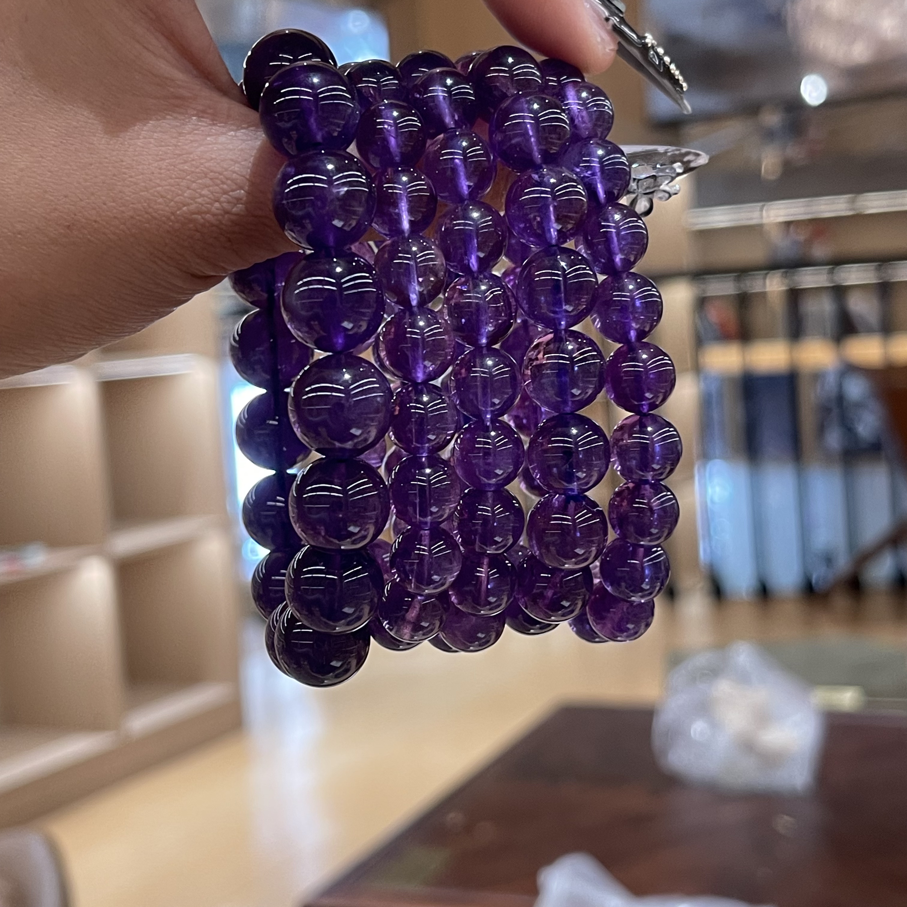 【梵东甄选】C012-乌拉圭天然紫水晶水晶手串手链-多样性发其一