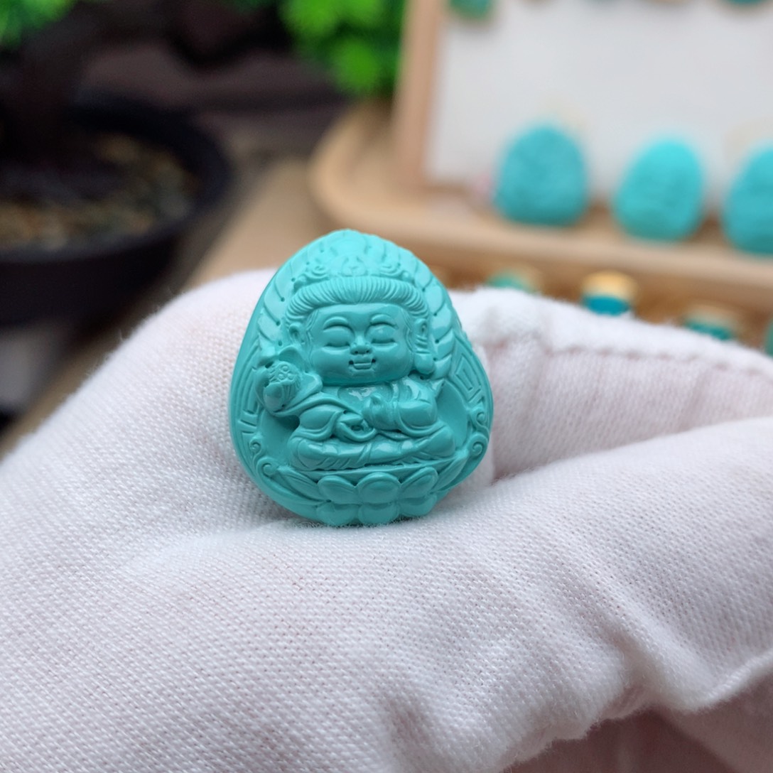 绿松石珠宝奇石未镶嵌