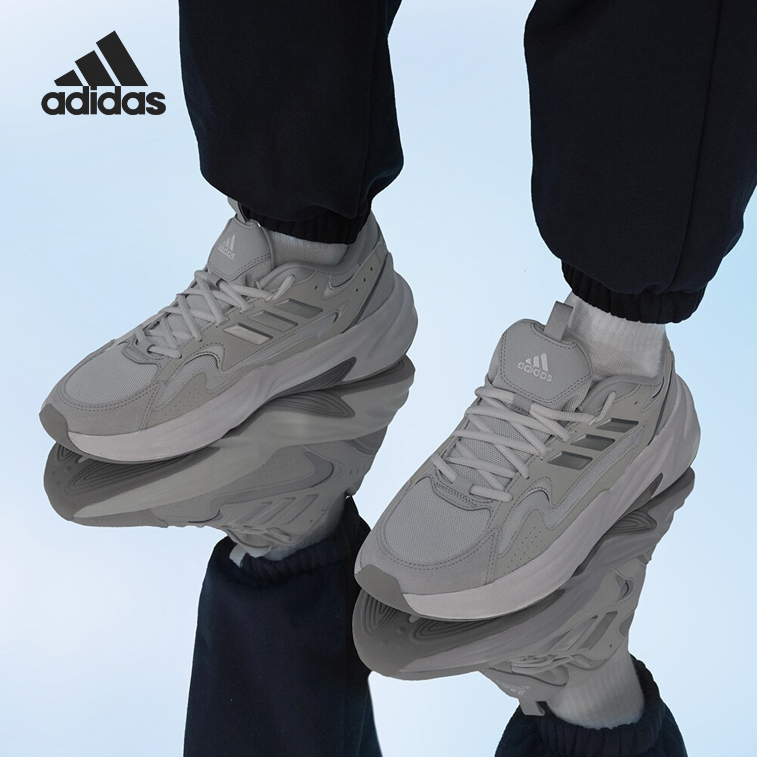 【小鱼孤品】Adidas/阿迪达斯女鞋新款运动低帮厚底休闲鞋ID3575