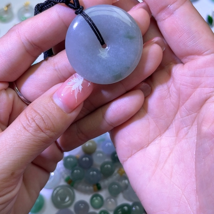 翡翠裸石天然翡翠平安扣