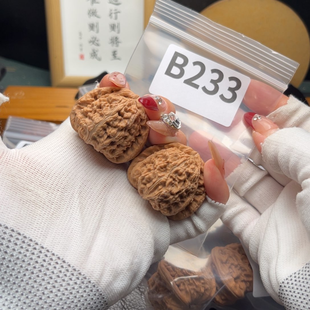 文玩核桃把件38白狮子b 233