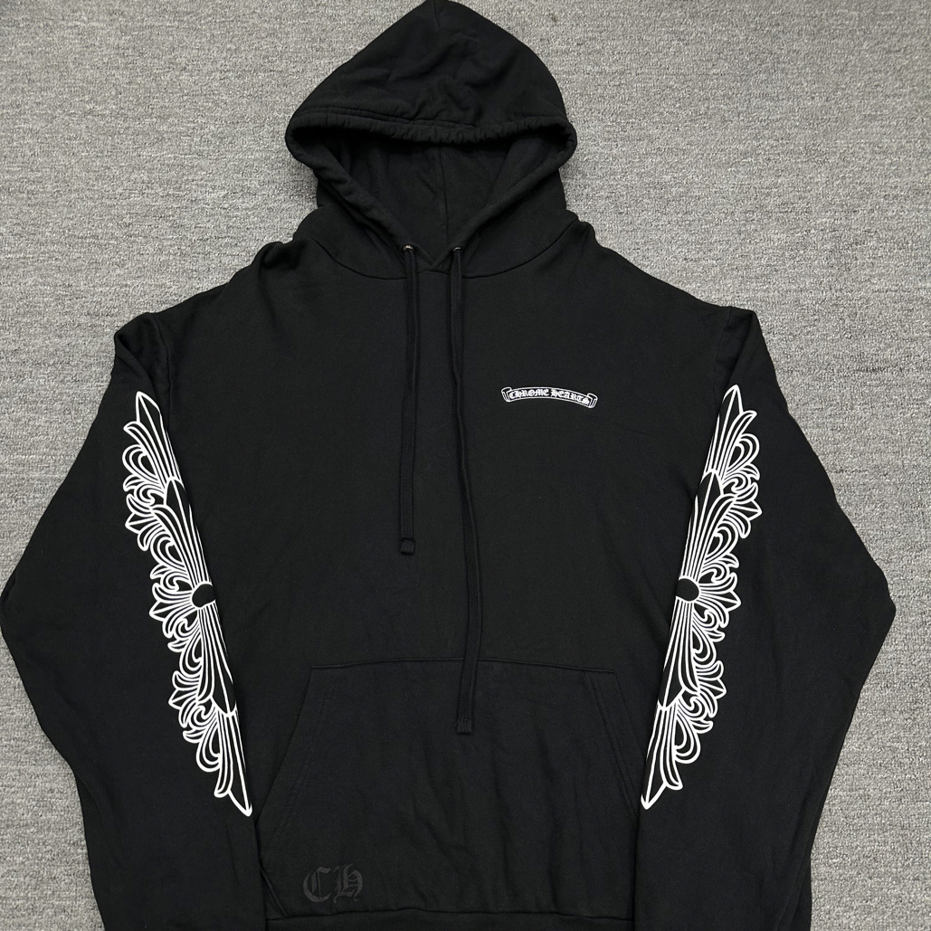 99新 Chrome Hearts/克罗心 xl码 克罗心 藤蔓梵文卫衣 99新