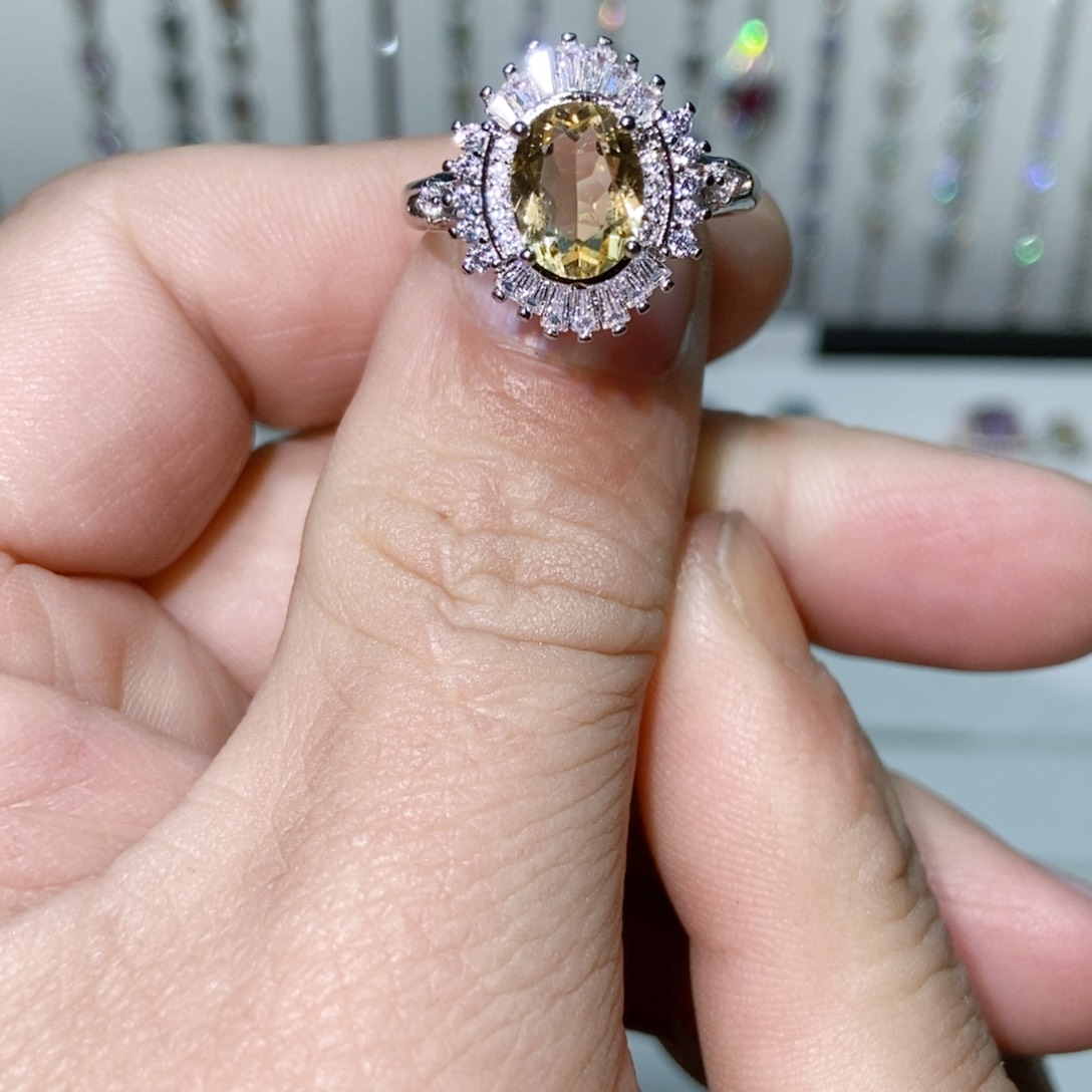 紫晶珠宝半成品银S925镶嵌