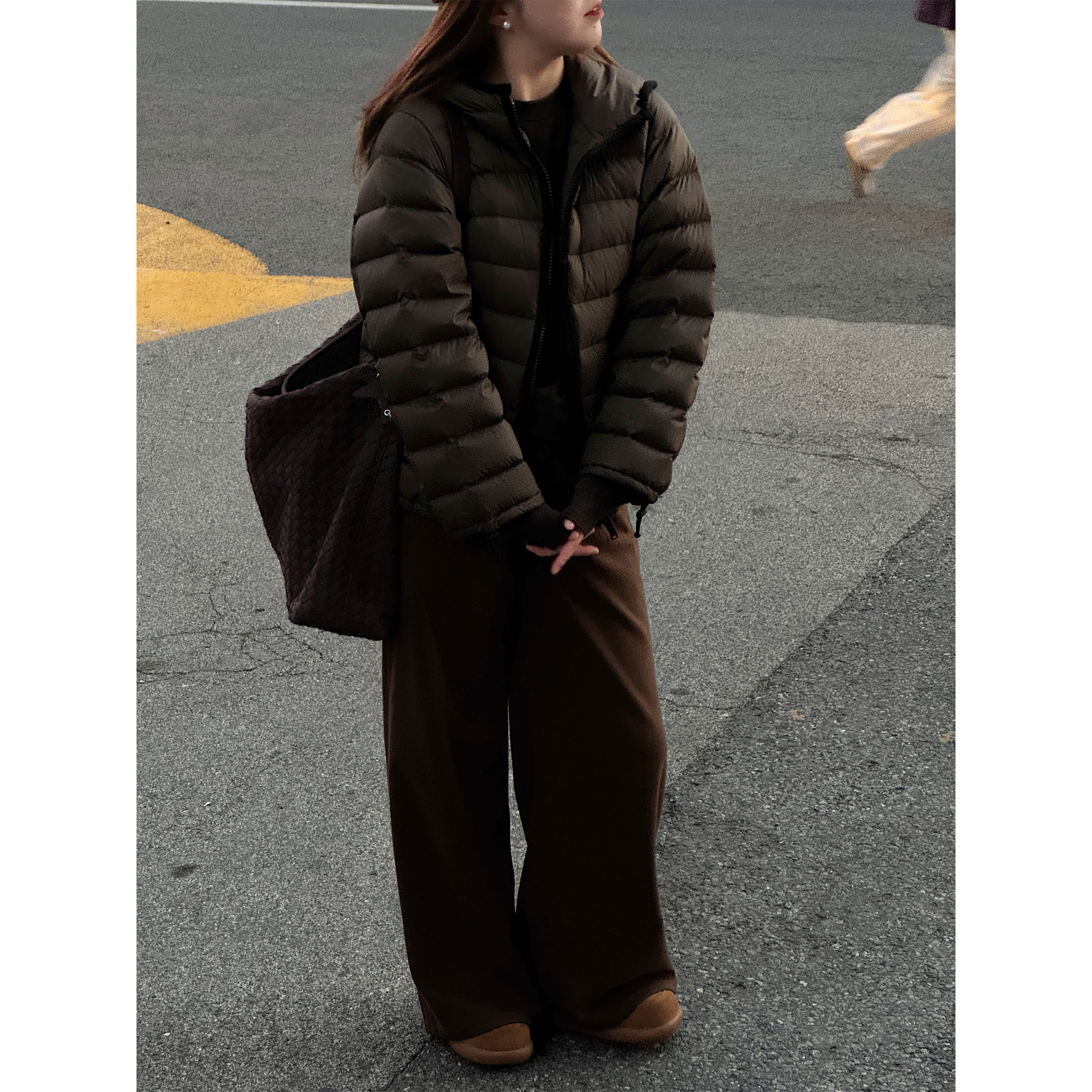 zhukele  袖口收紧羽绒服