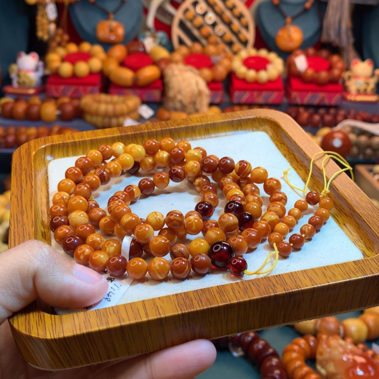 【闪购商品】蜜蜡手链未镶嵌天*@蜜蜡手链