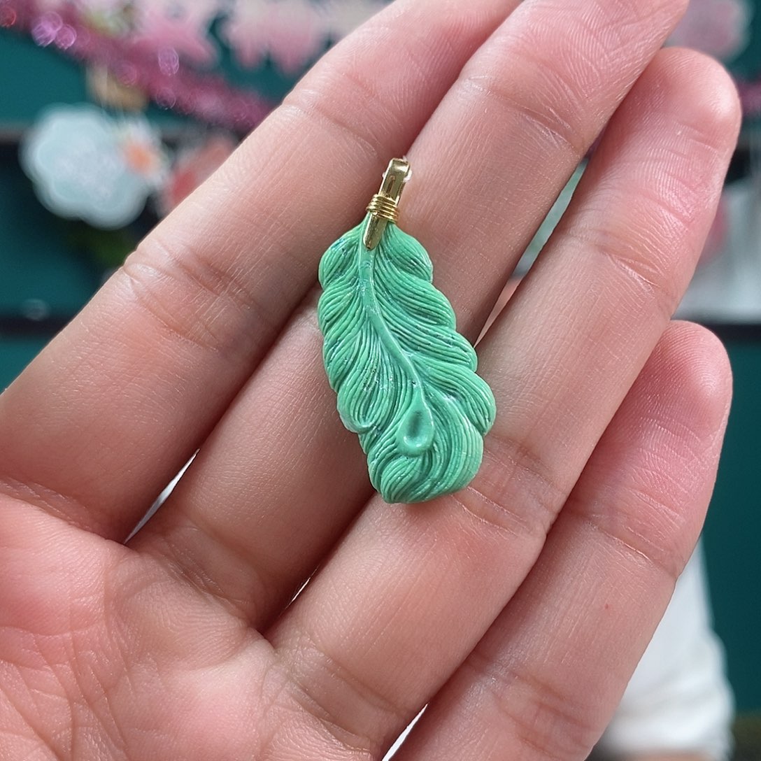 绿松石珠宝奇石18K金镶嵌