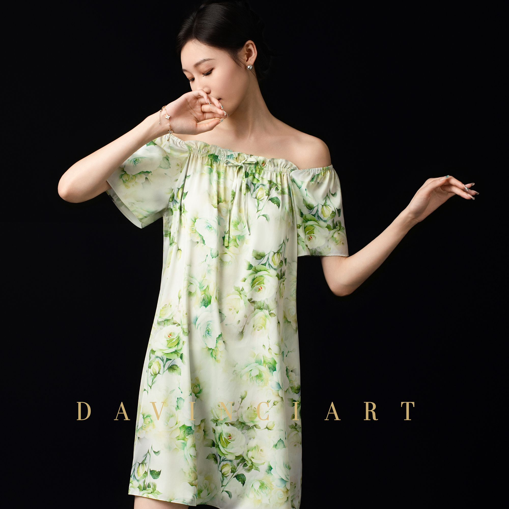 达芬奇密码2025新款睡裙女士夏季薄款短袖清凉睡衣女连衣裙家居服