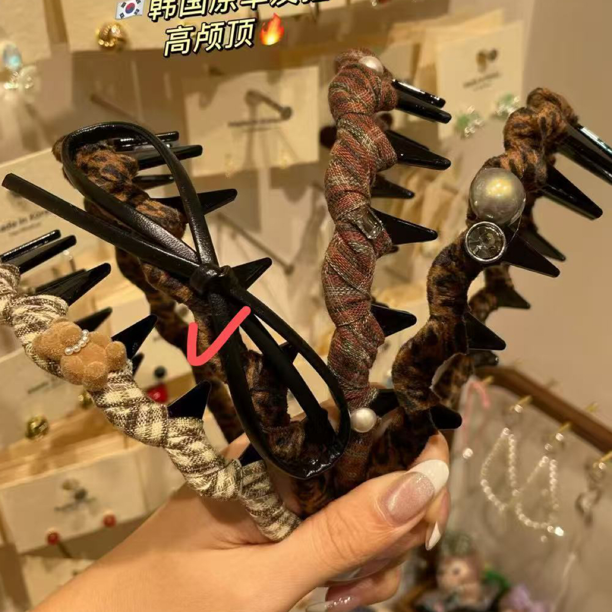 KiKi酱韩饰韩国发箍集合链接气质网红百搭少女宽边甜美小香风时尚