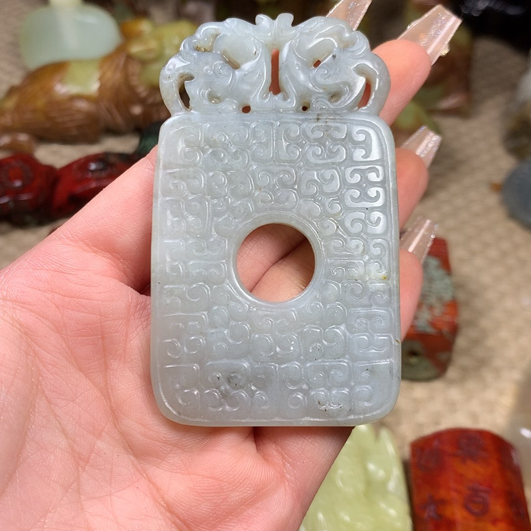 白玉菩提吊坠挂件