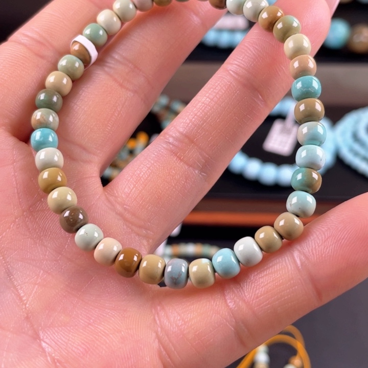 绿松石珠宝奇石足铂镶嵌