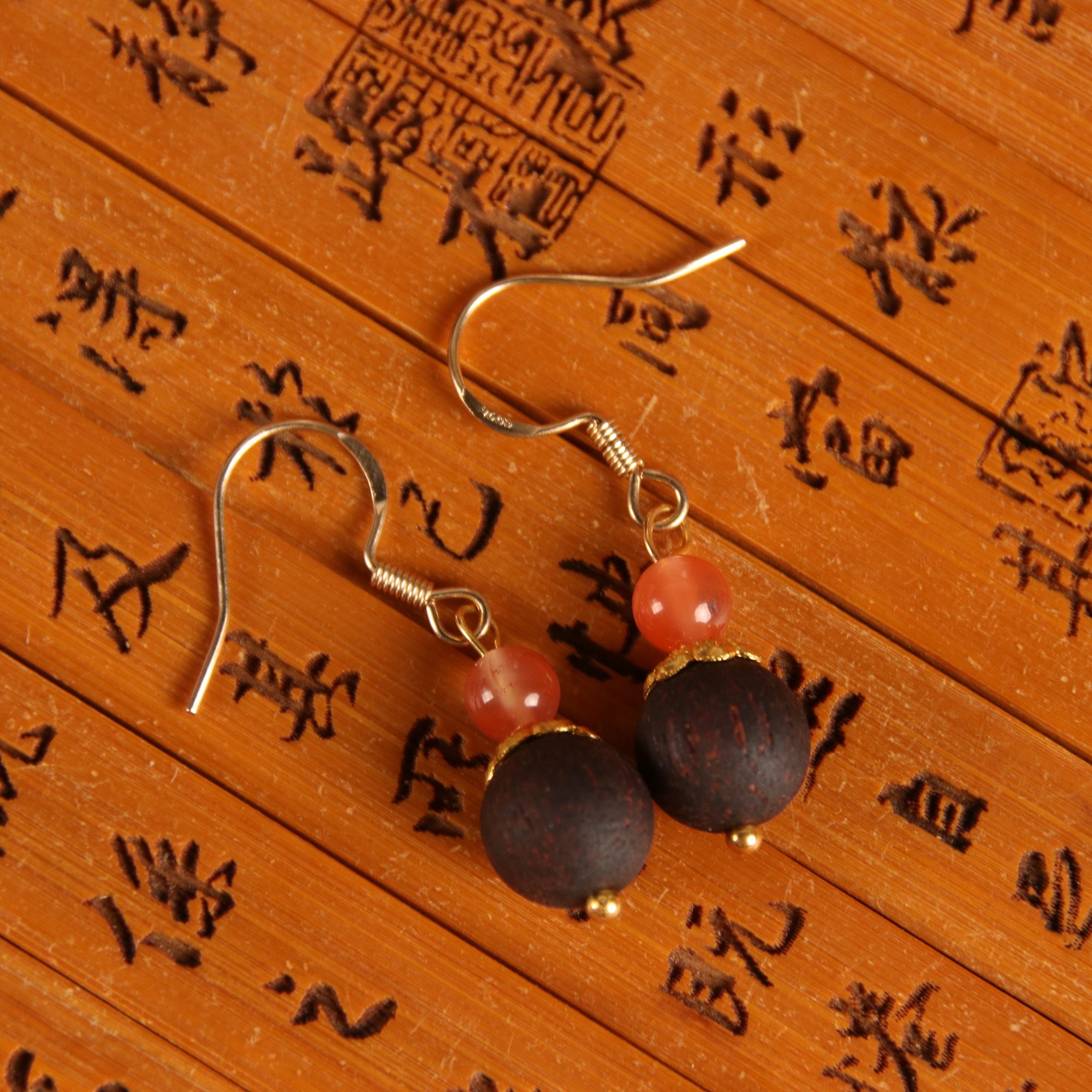 降真香耳钉（橙）香薰香料