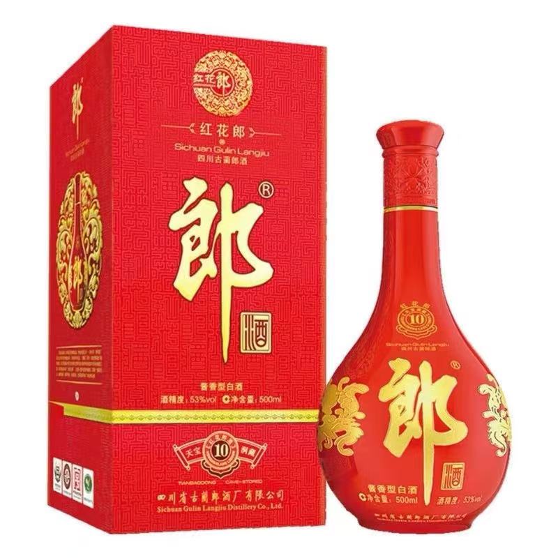 郎酒·红花郎红十 2012年 酱香型白酒 1箱6瓶装53度500ml