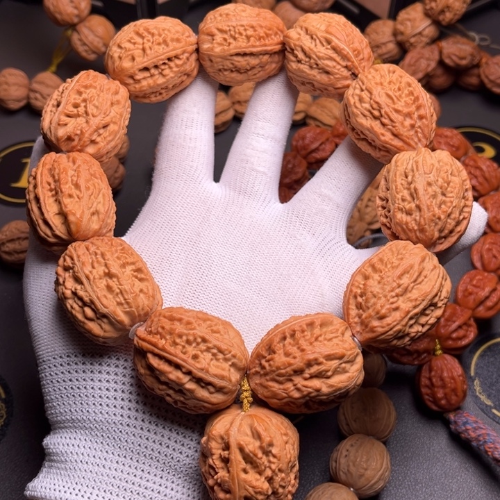 一***一文玩核桃手串野麻