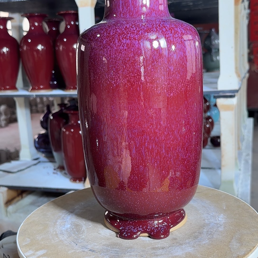 摆件陶郑家钧窑摆件微