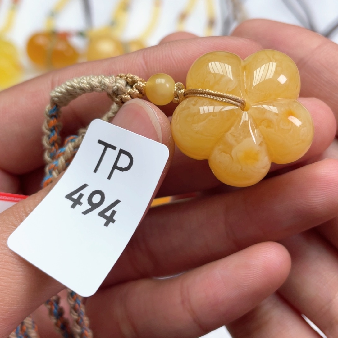 蜜蜡颈饰未镶嵌项链