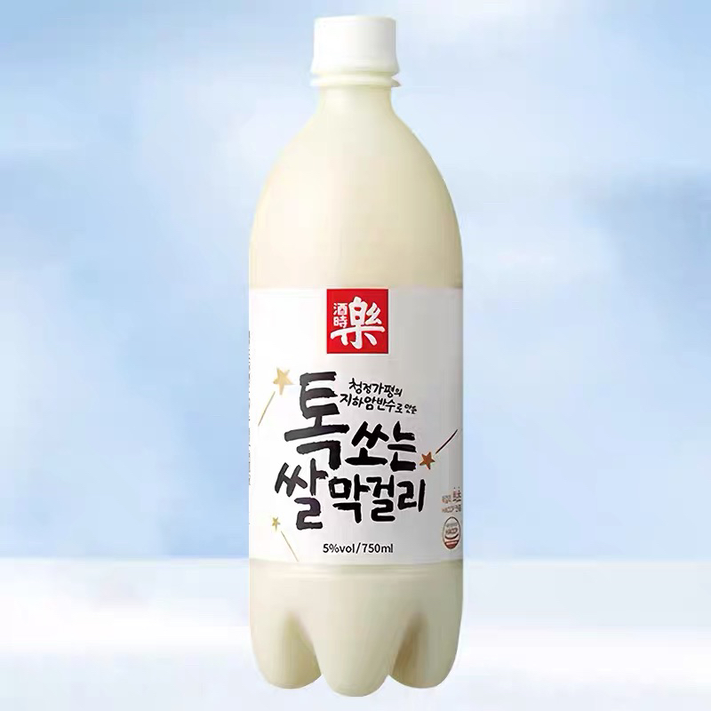 韩国进口酒时乐纯米玛可利发酵酒米酒延边米露韩式糯米酒