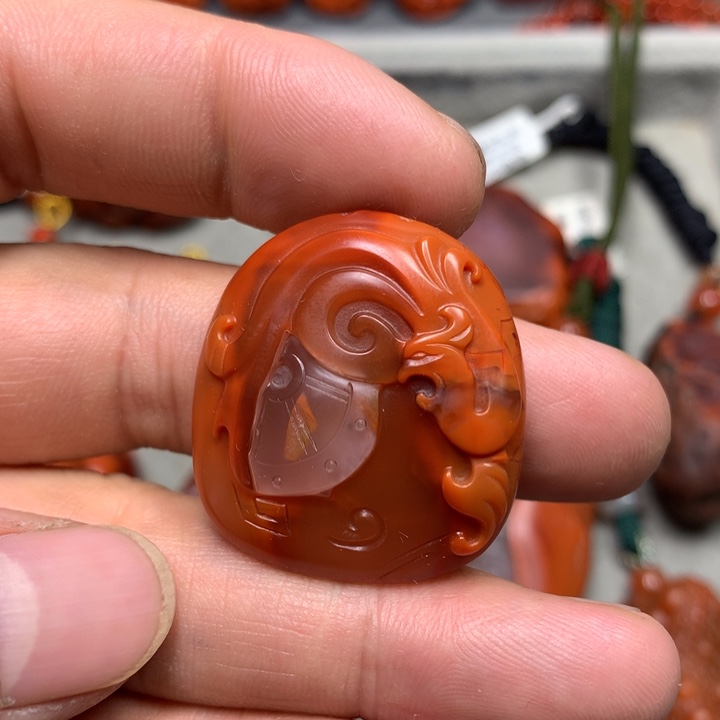 南红玛瑙吊坠(不含链)未镶嵌