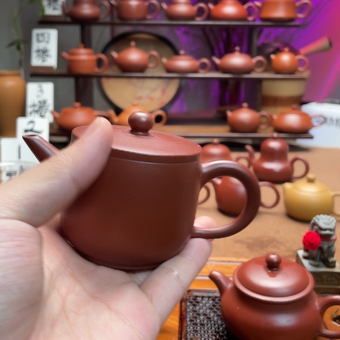 紫砂茶壶陈*浪汉瓦手拉壶