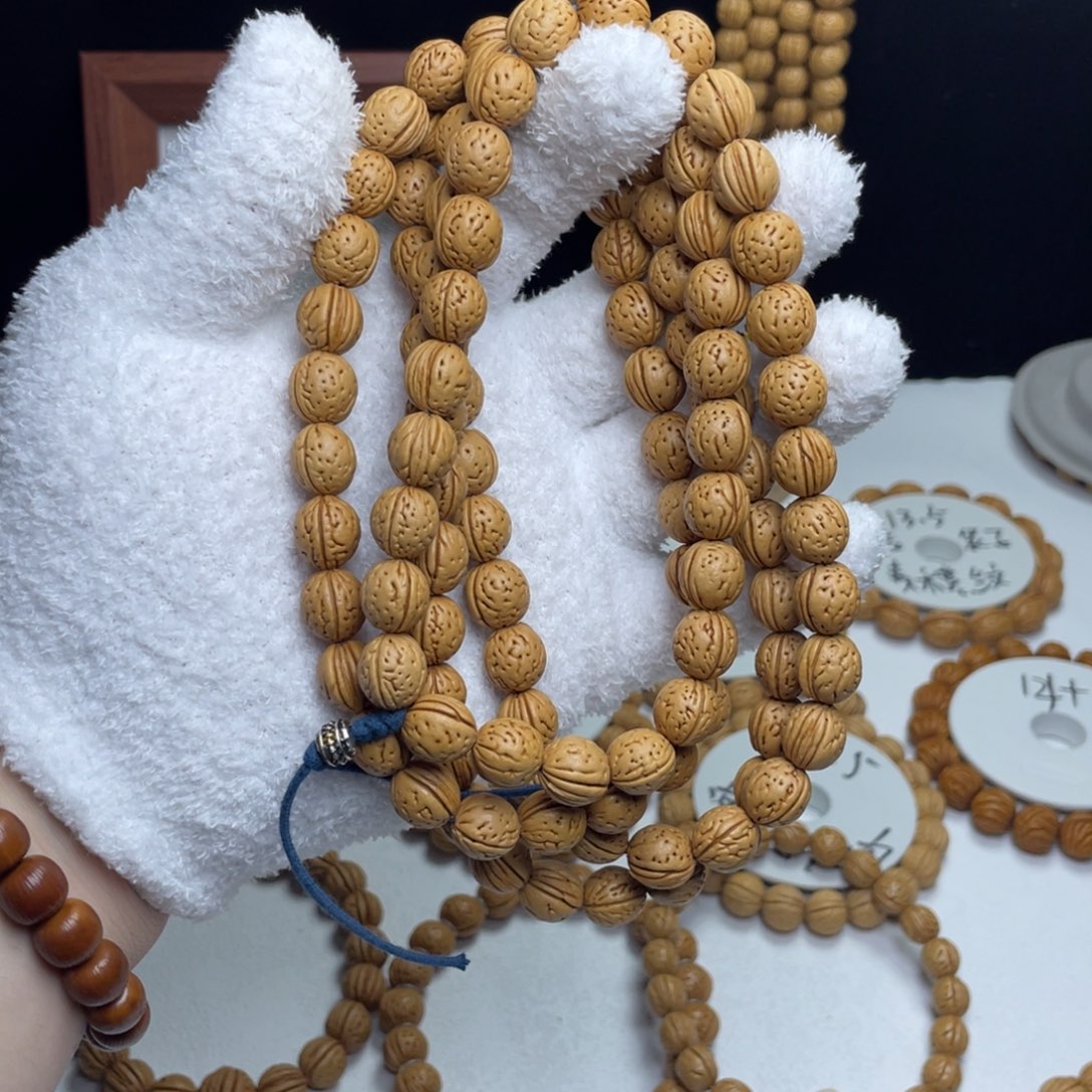 桃核手串全品无修108 肚11.2左右 高12+