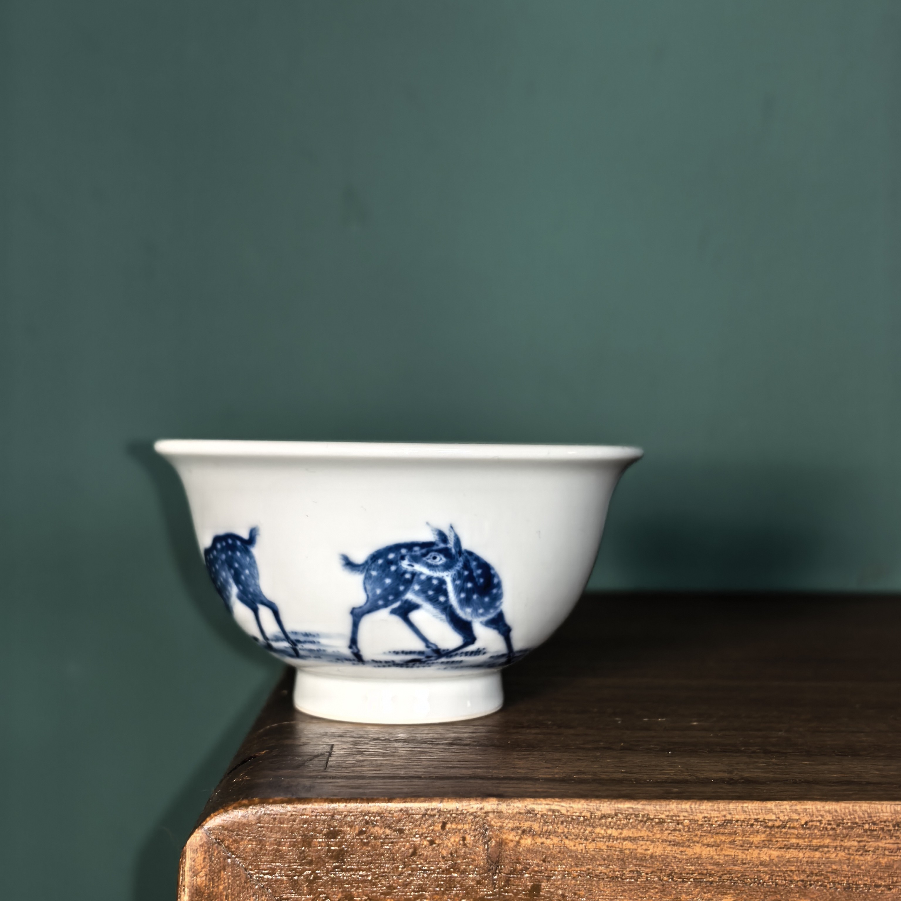 华山拙隐·鹿纹压手杯