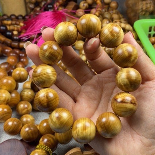 柏木（崖柏）手串/手链2.0黄金底龙胆