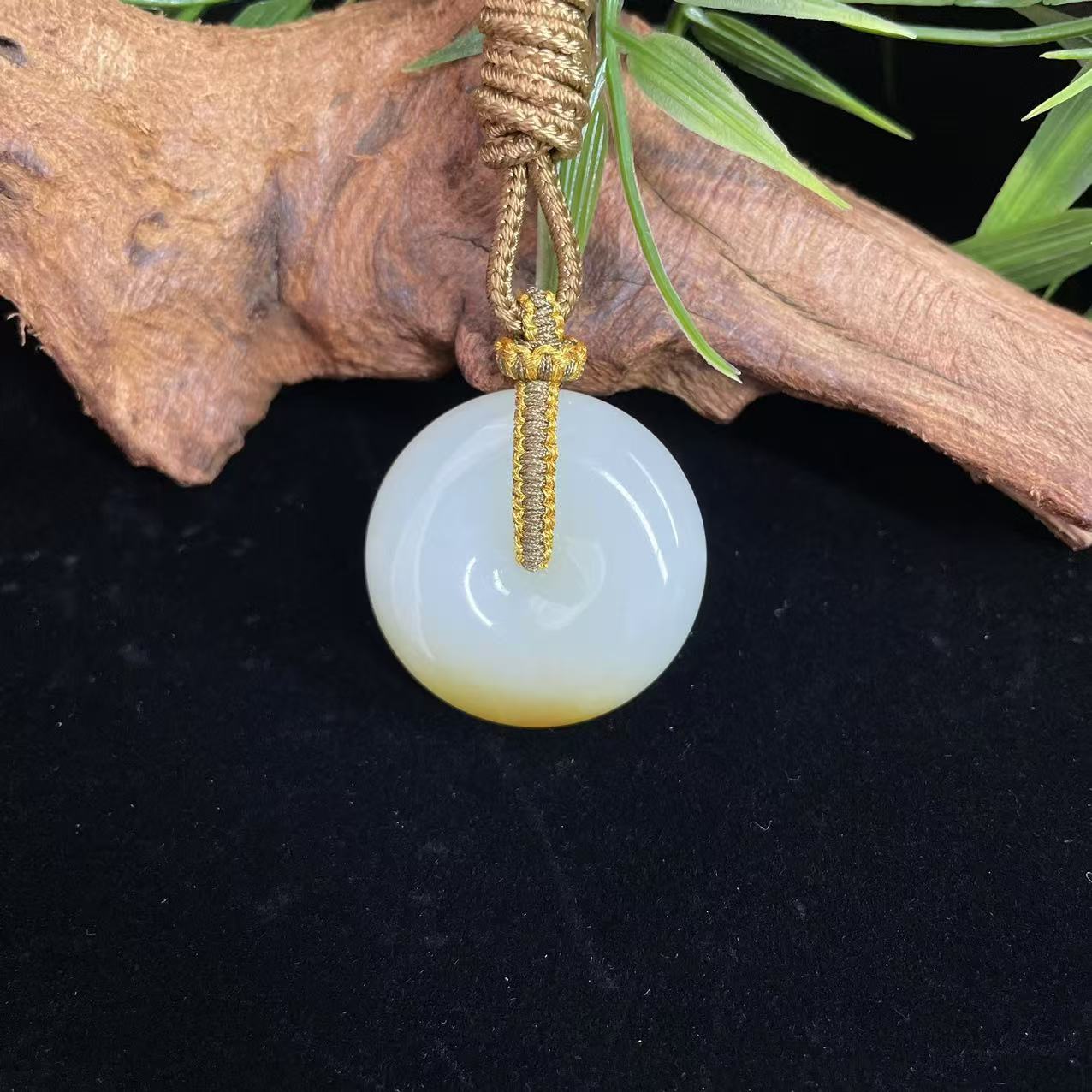 【润家玉】和田玉平安扣吊坠挂件多样性发其一 R169-049