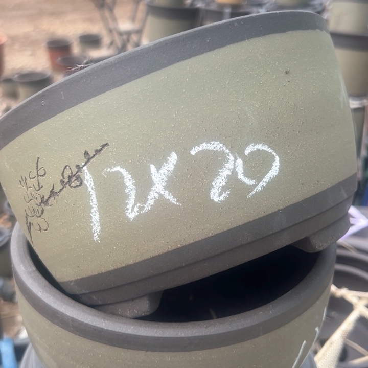 红陶紫砂碗盆口20