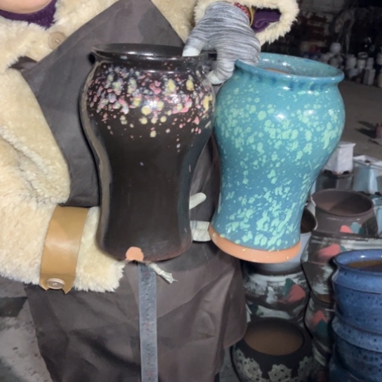 红陶口15高29瑕疵